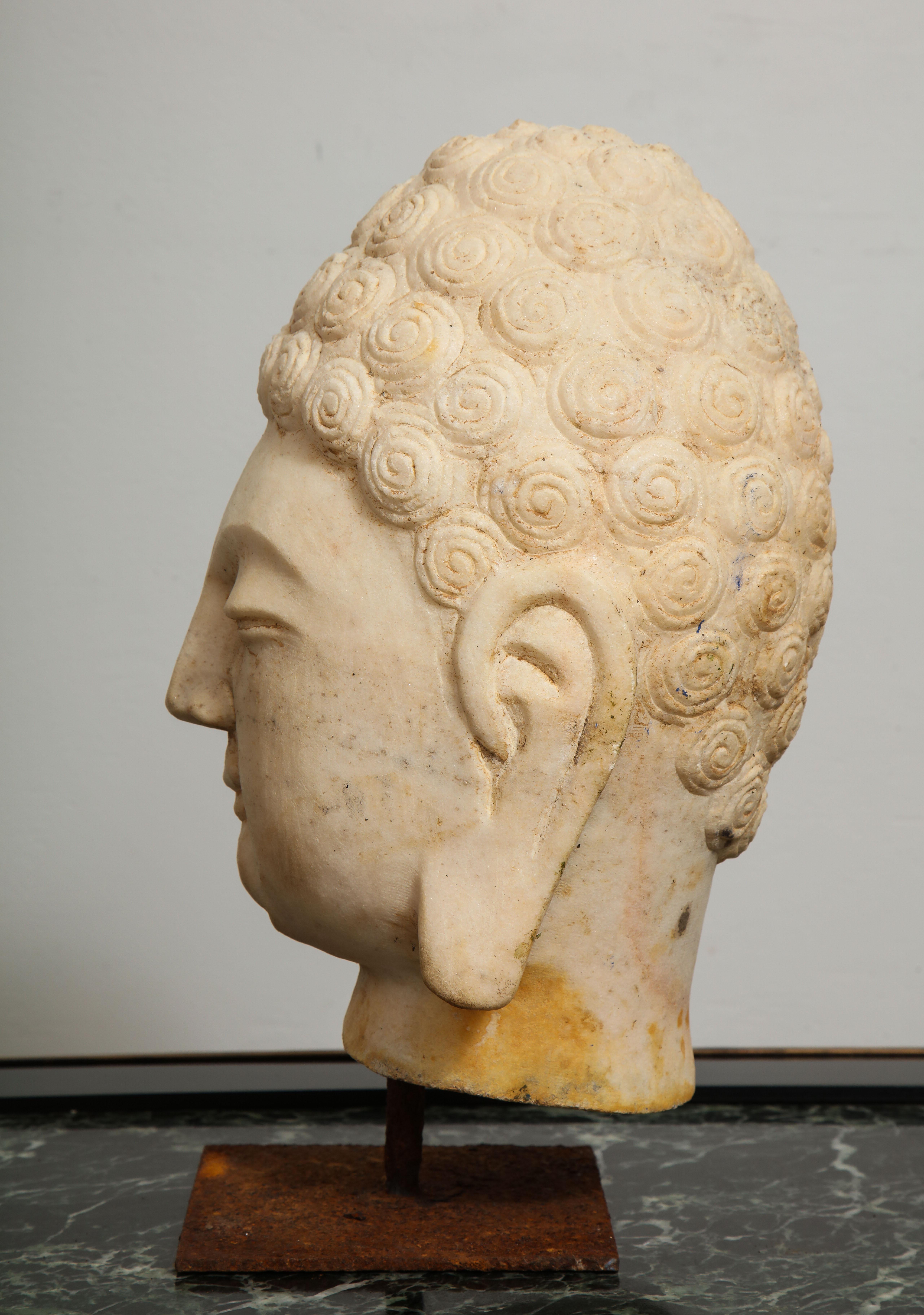Stone Buddha Bust 1