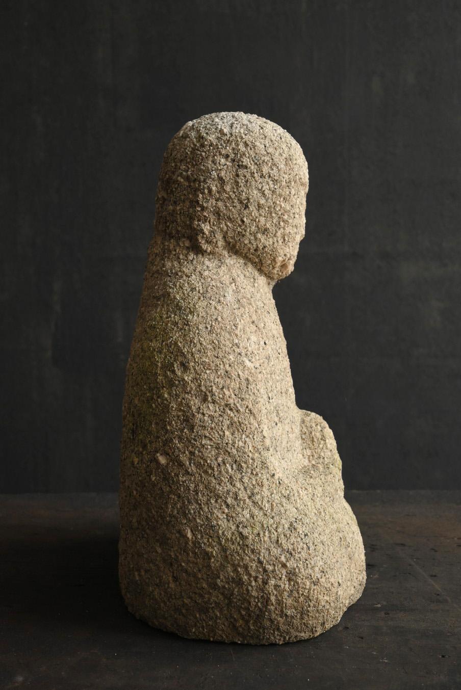Granite Stone Buddha from the Edo period in Japan/1750-1850/Garden ornaments