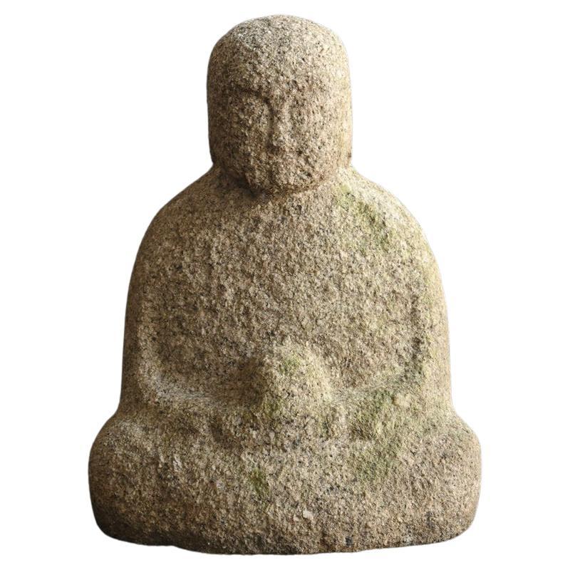 Stone Buddha from the Edo period in Japan/1750-1850/Garden ornaments For Sale