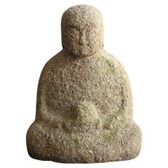Buddha aus Stein aus der Edo-Periode in Japan/1750-1850/Gartenornamente aus Stein