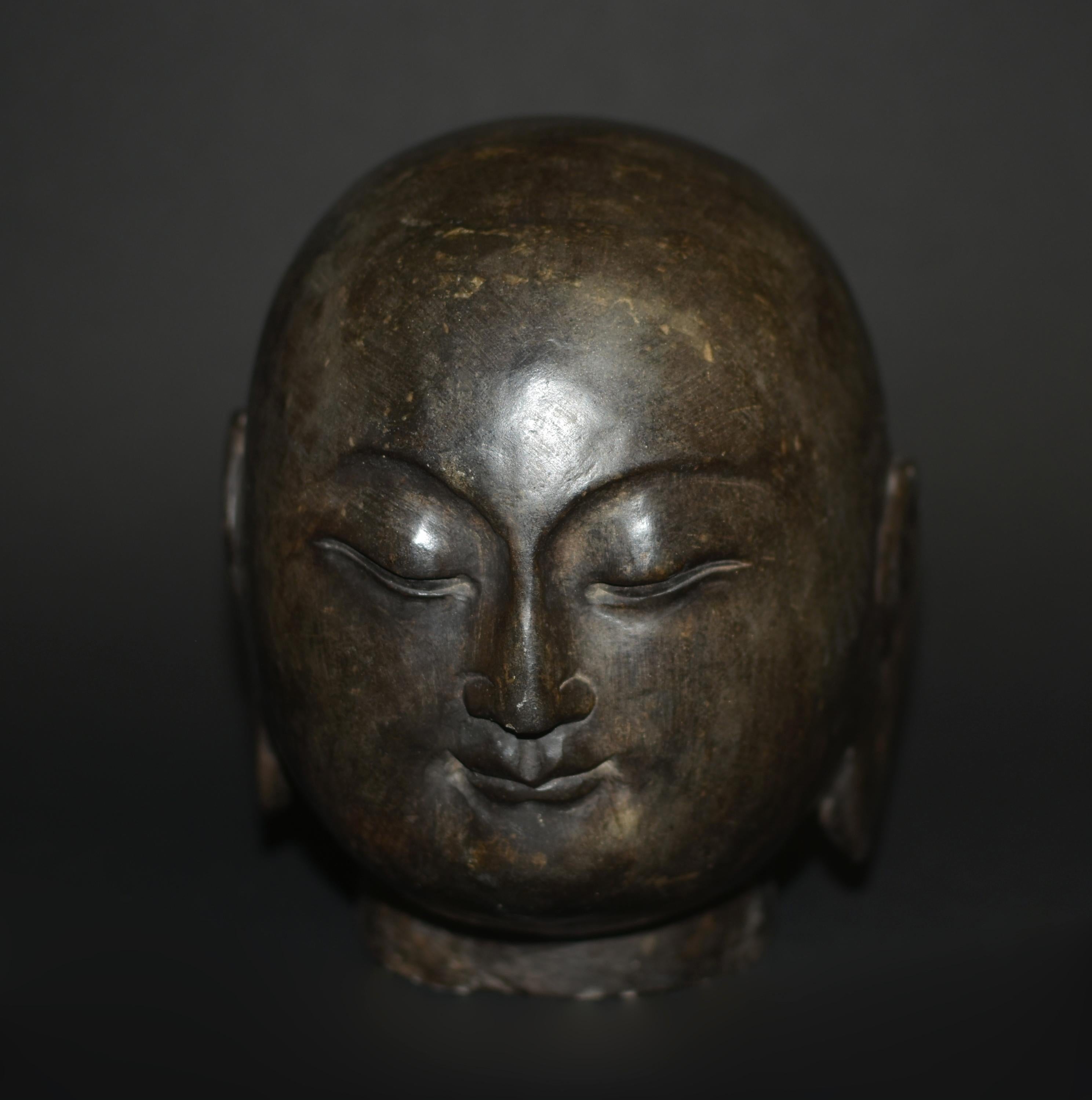 Stone Buddha Head 17 lb 1