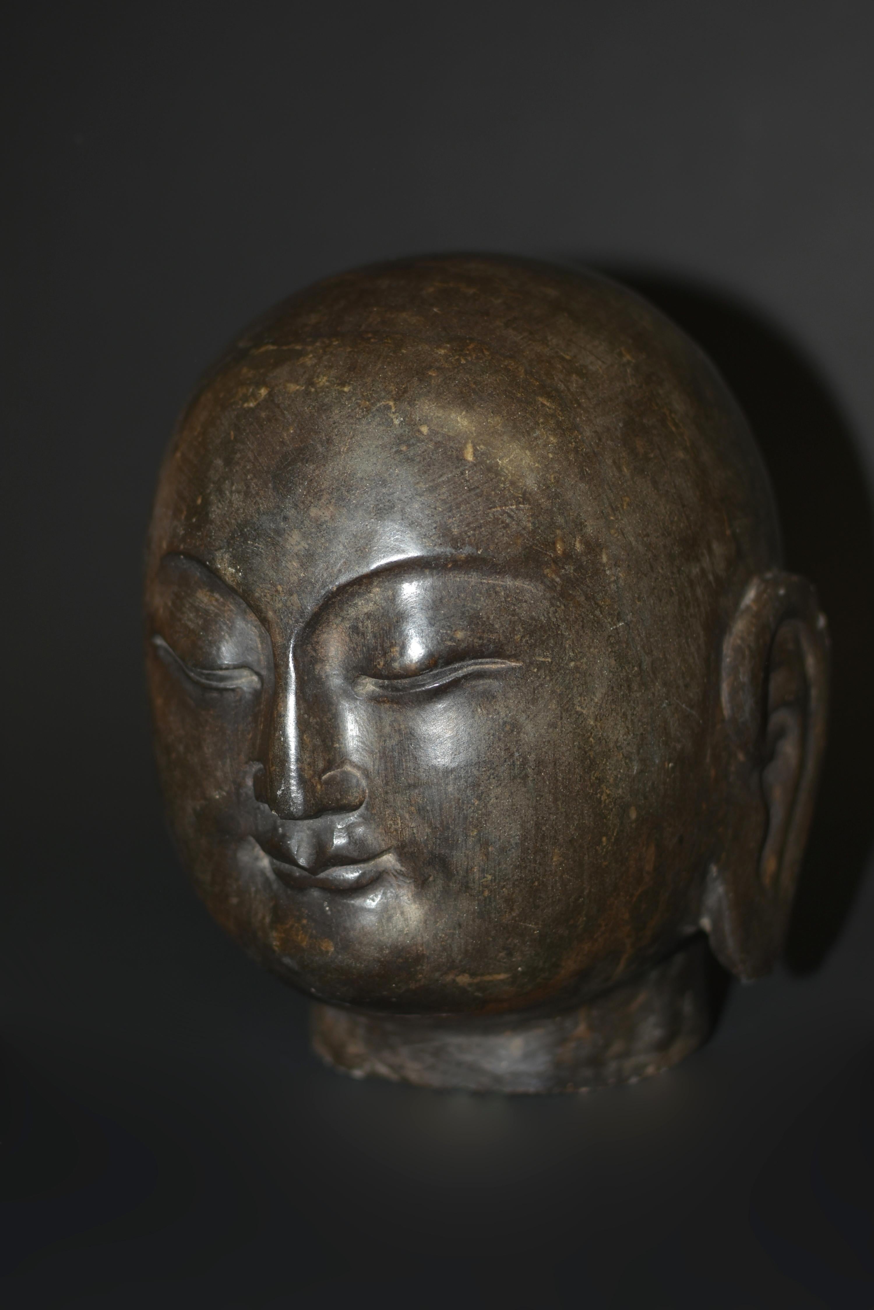 Stone Buddha Head 17 lb 2