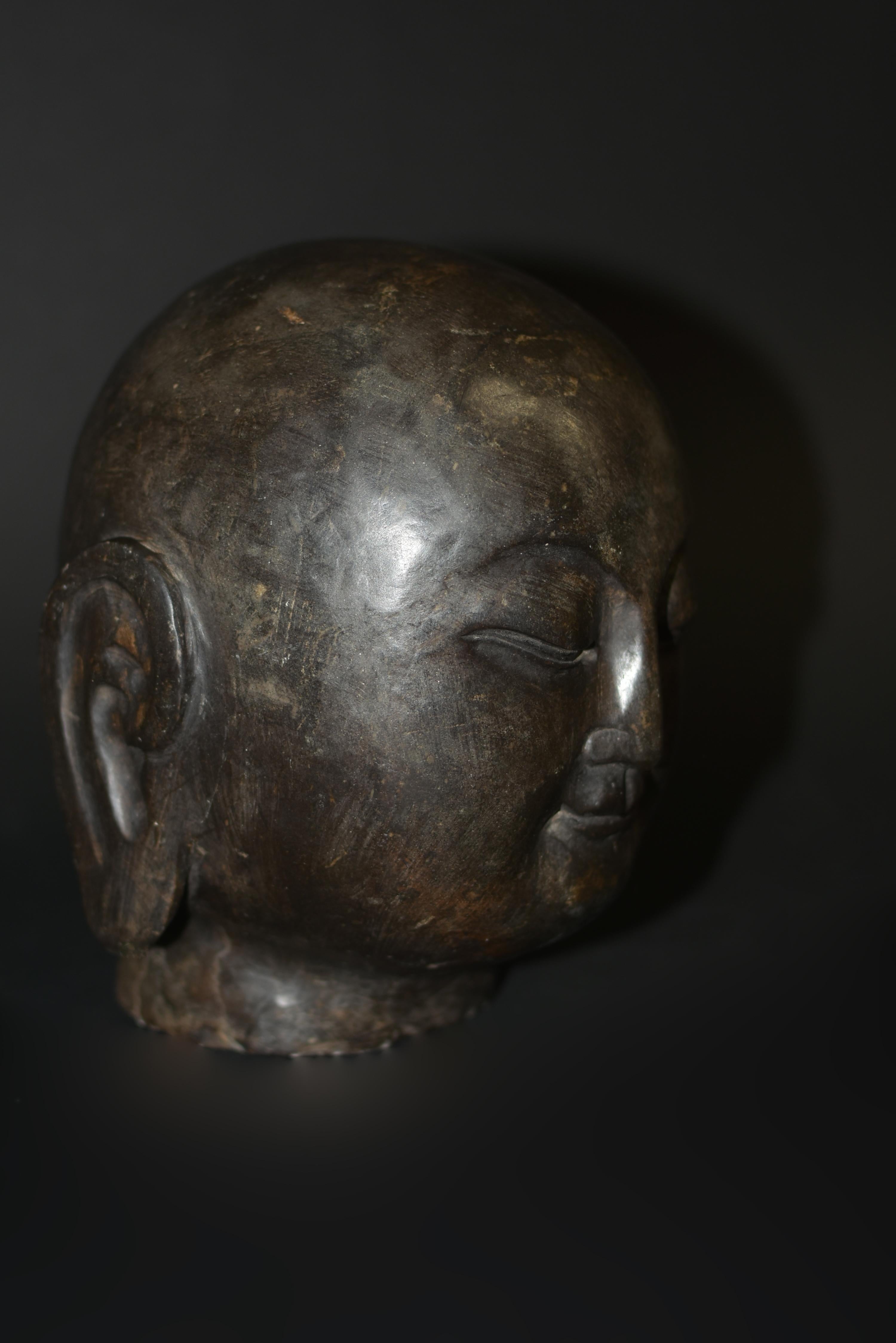 Stone Buddha Head 17 lb 3