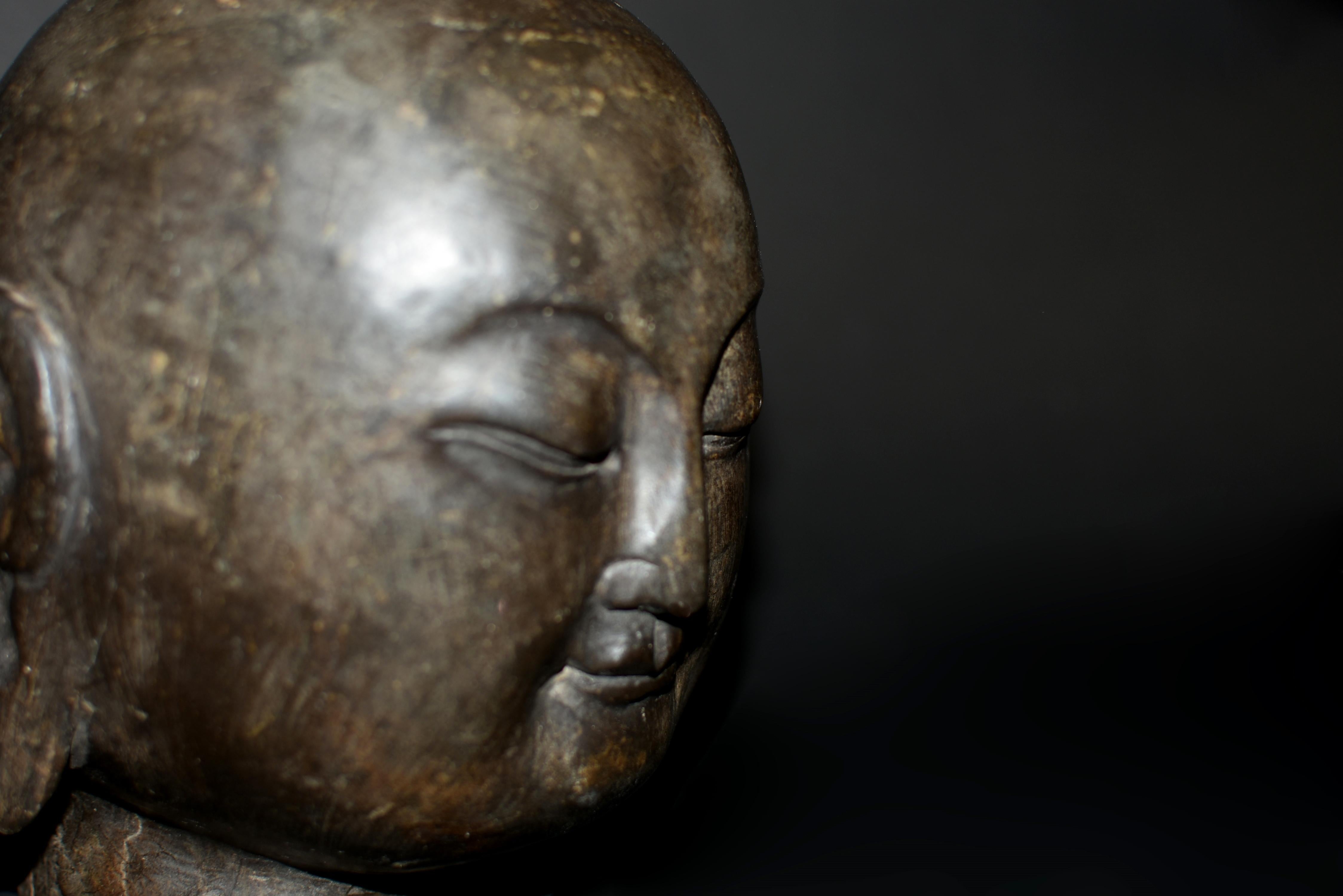Stone Buddha Head 17 lb 6
