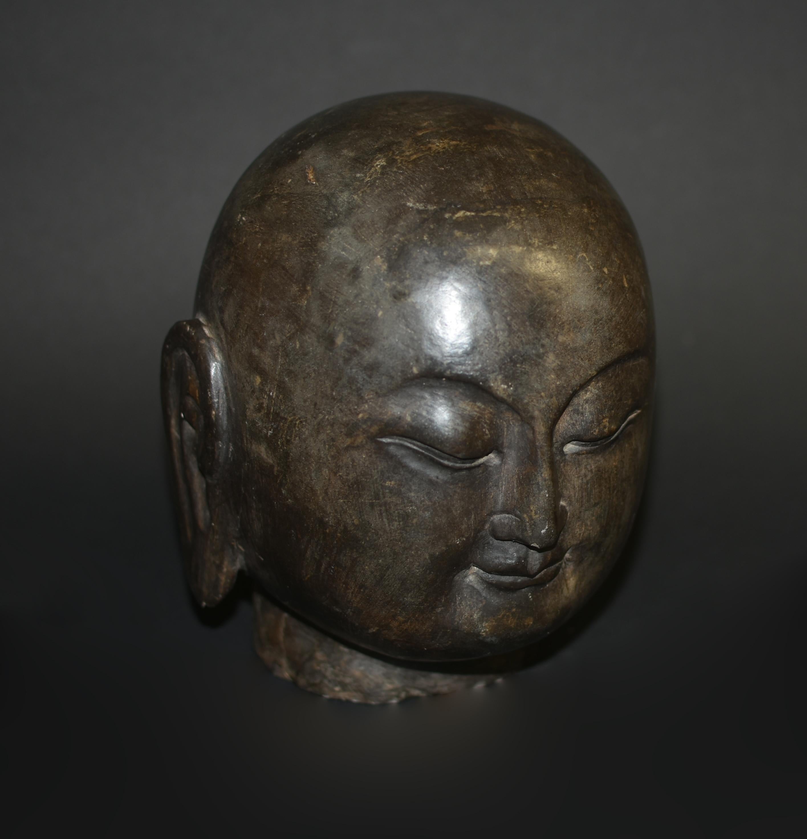 Stone Buddha Head 17 lb 8
