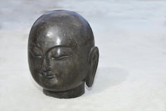 Testa di Buddha in pietra da 17 libbre