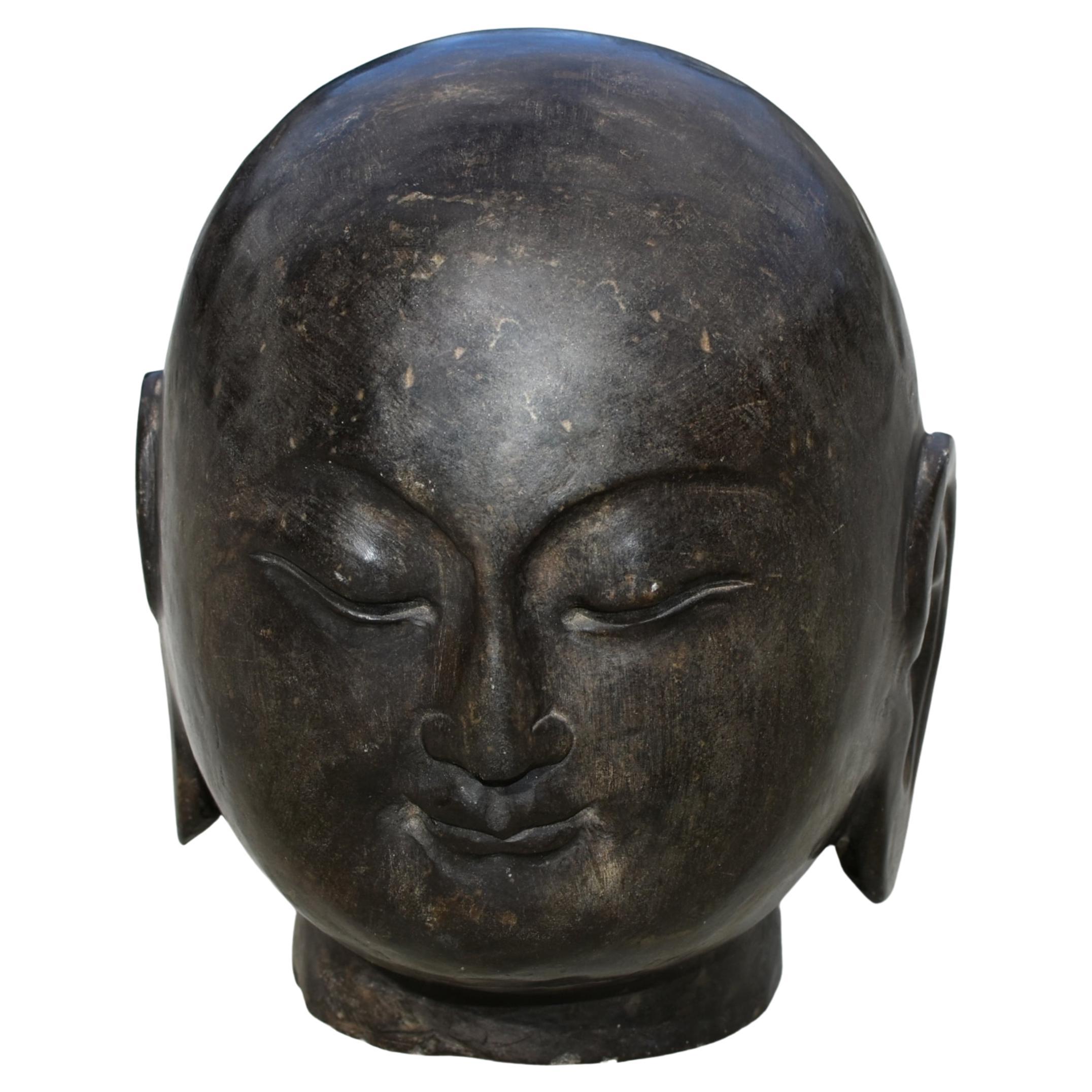 Stone Buddha Head 17 lb
