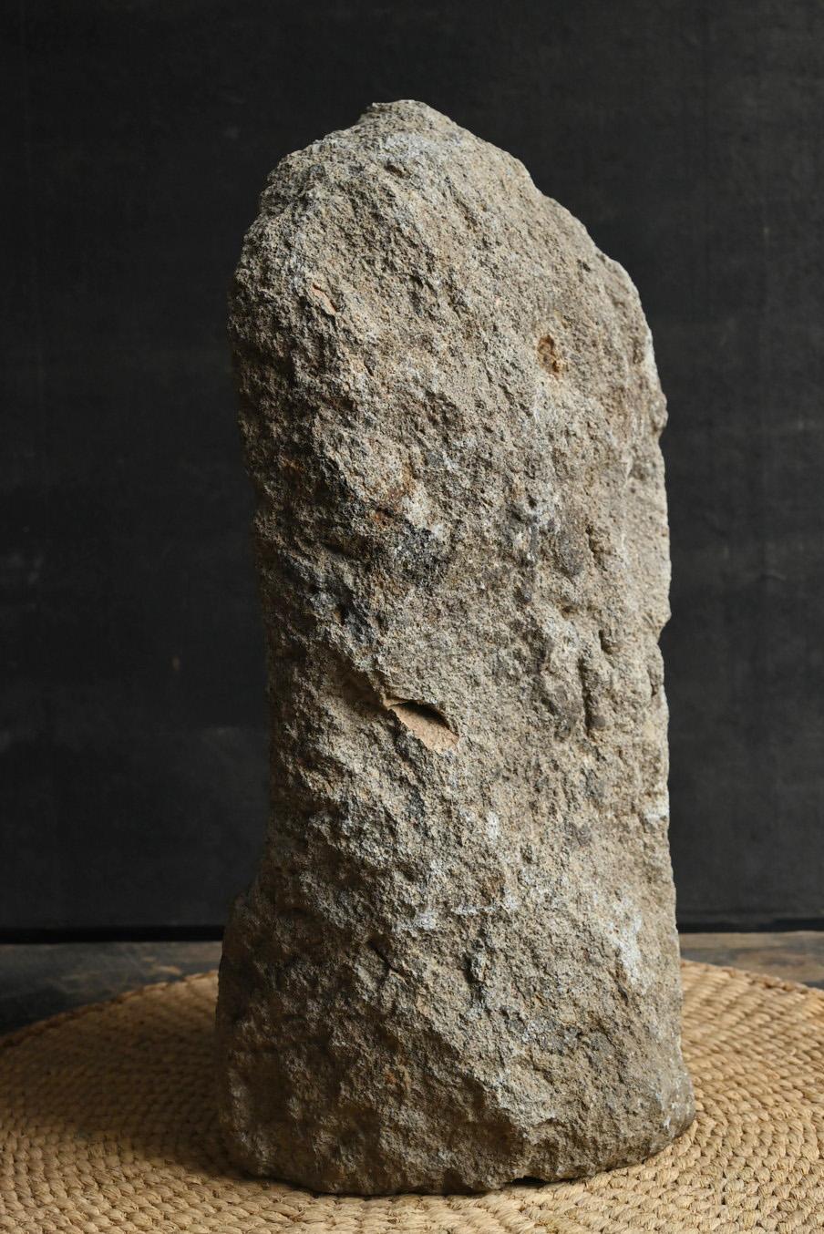 Buddha di pietra del periodo Edo in Giappone/1700-1850/ statua seduta di Tathagata in vendita 4