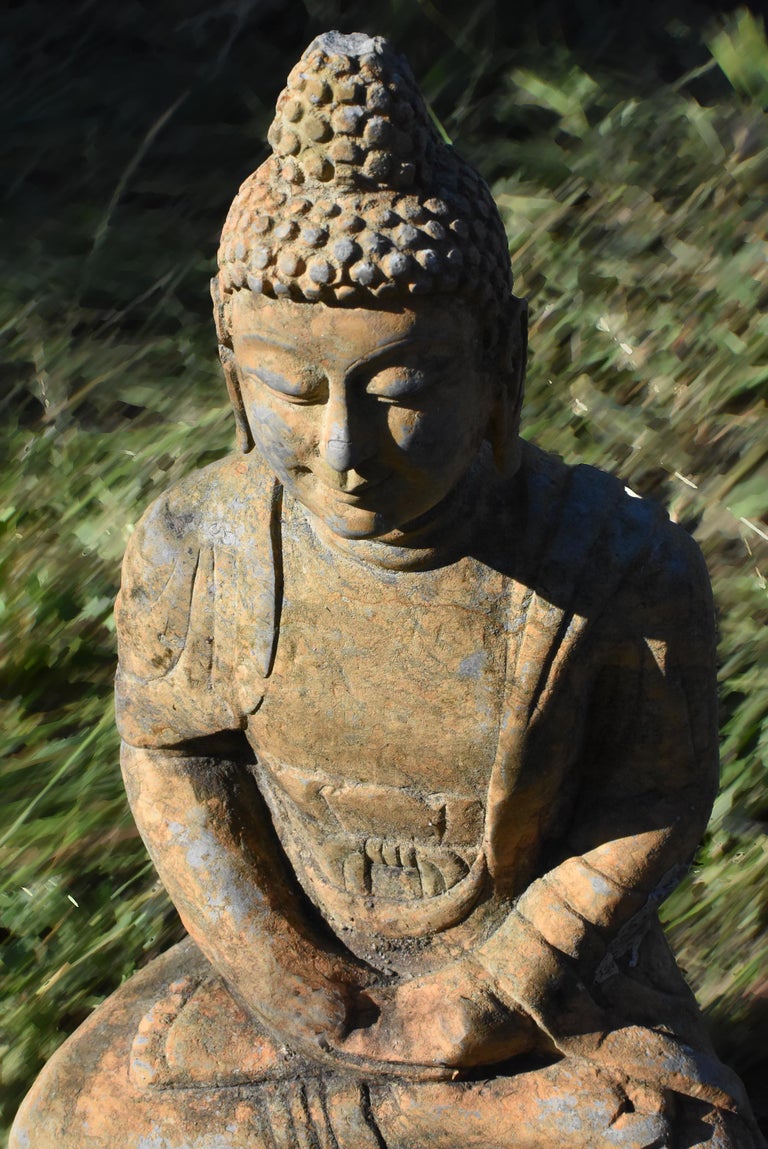 Stone Buddha Statue at 1stDibs