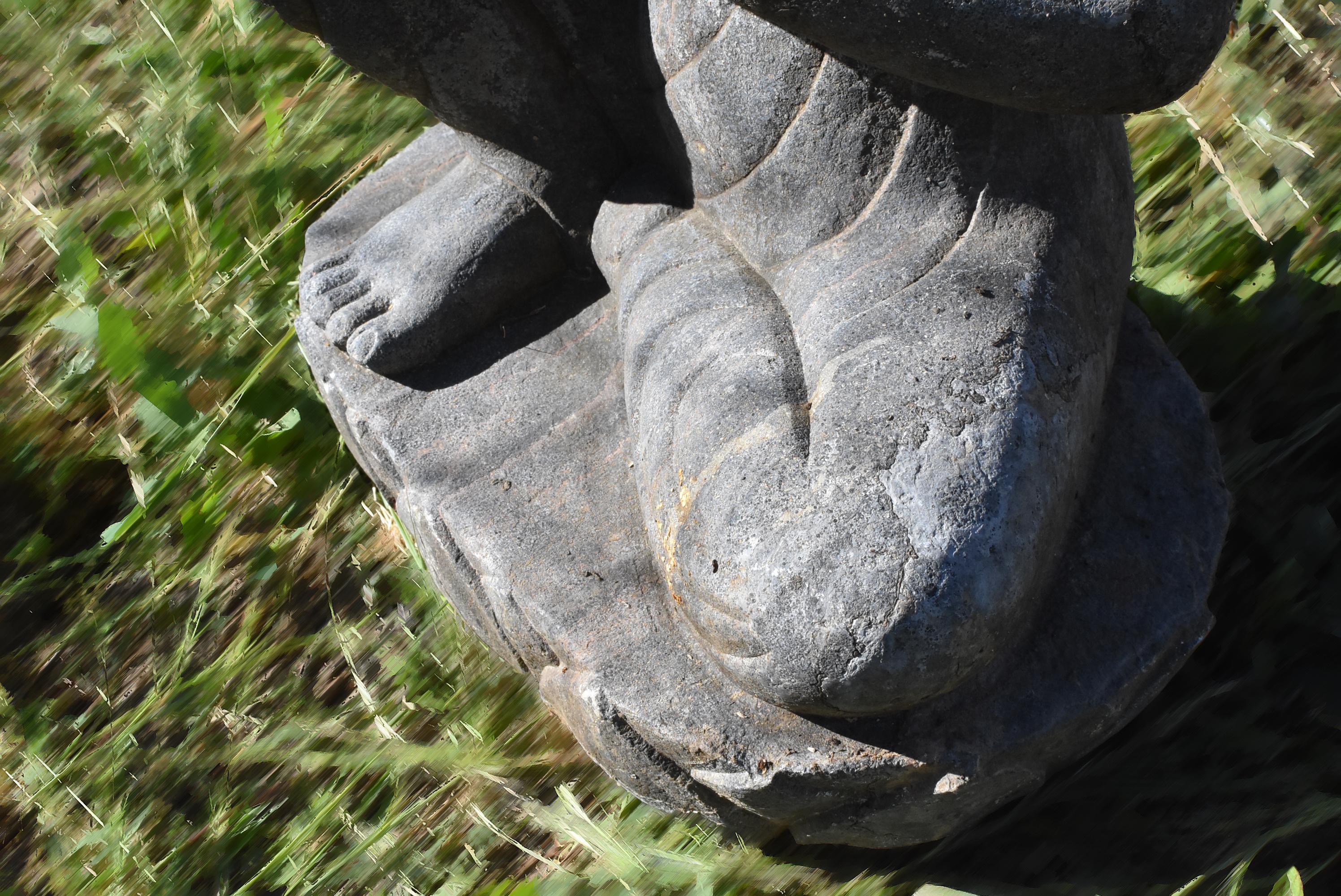 19th Century Stone Buddha Statue Northern Wei Style