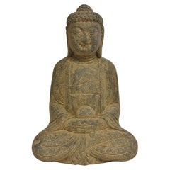 Stone Buddha with Smiling Countenance 37 lb