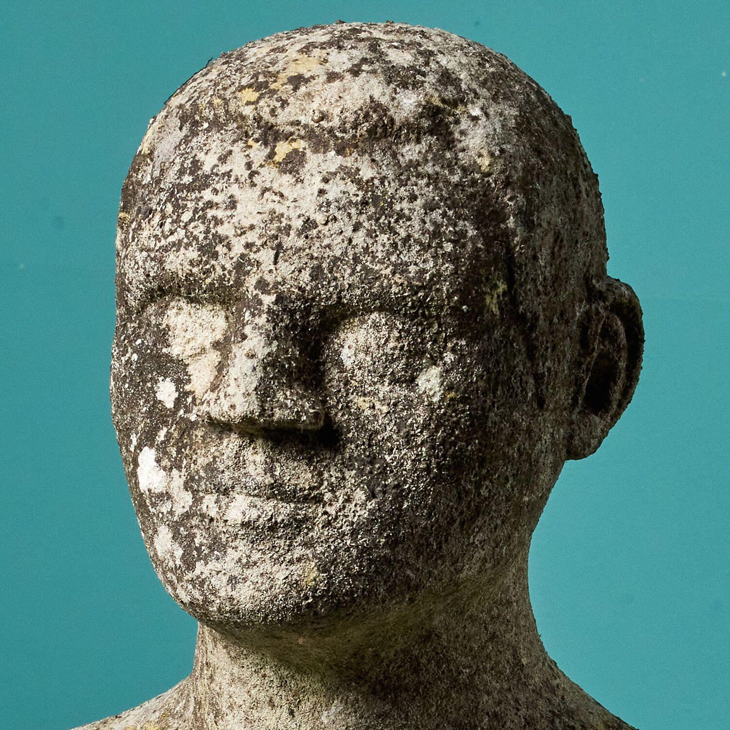 20th Century Stone Bust Sculpture by a Student of Sir Hugh Casson For Sale