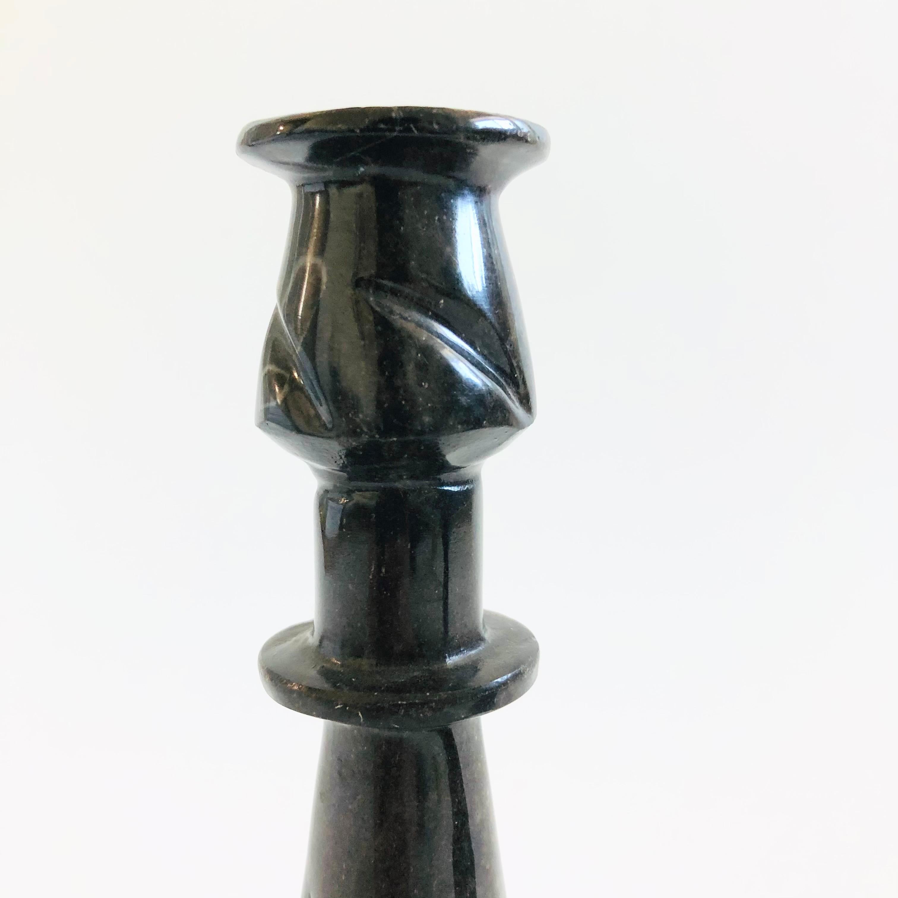 Stone Candle Holders - Set of 2 1
