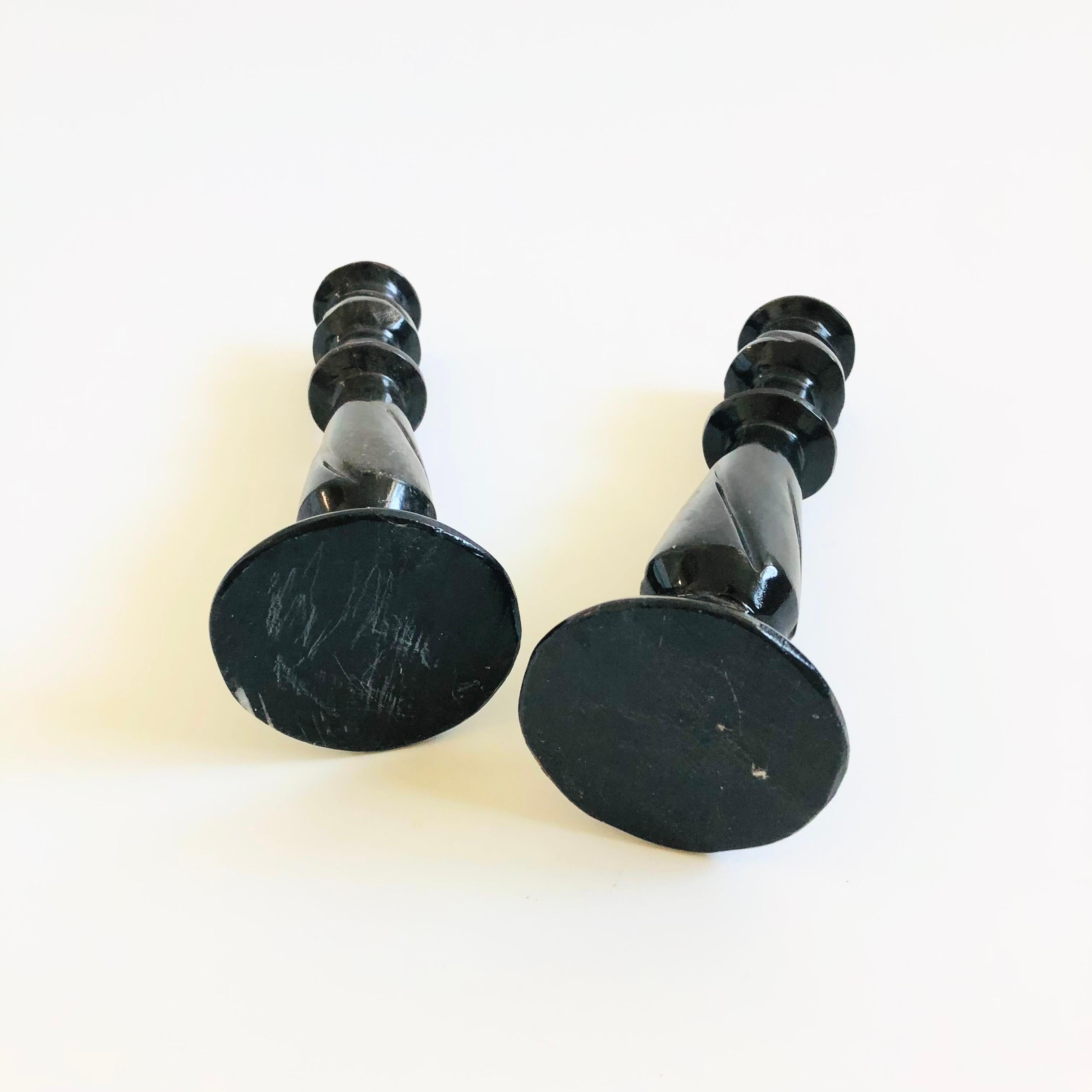 Stone Candle Holders - Set of 2 3