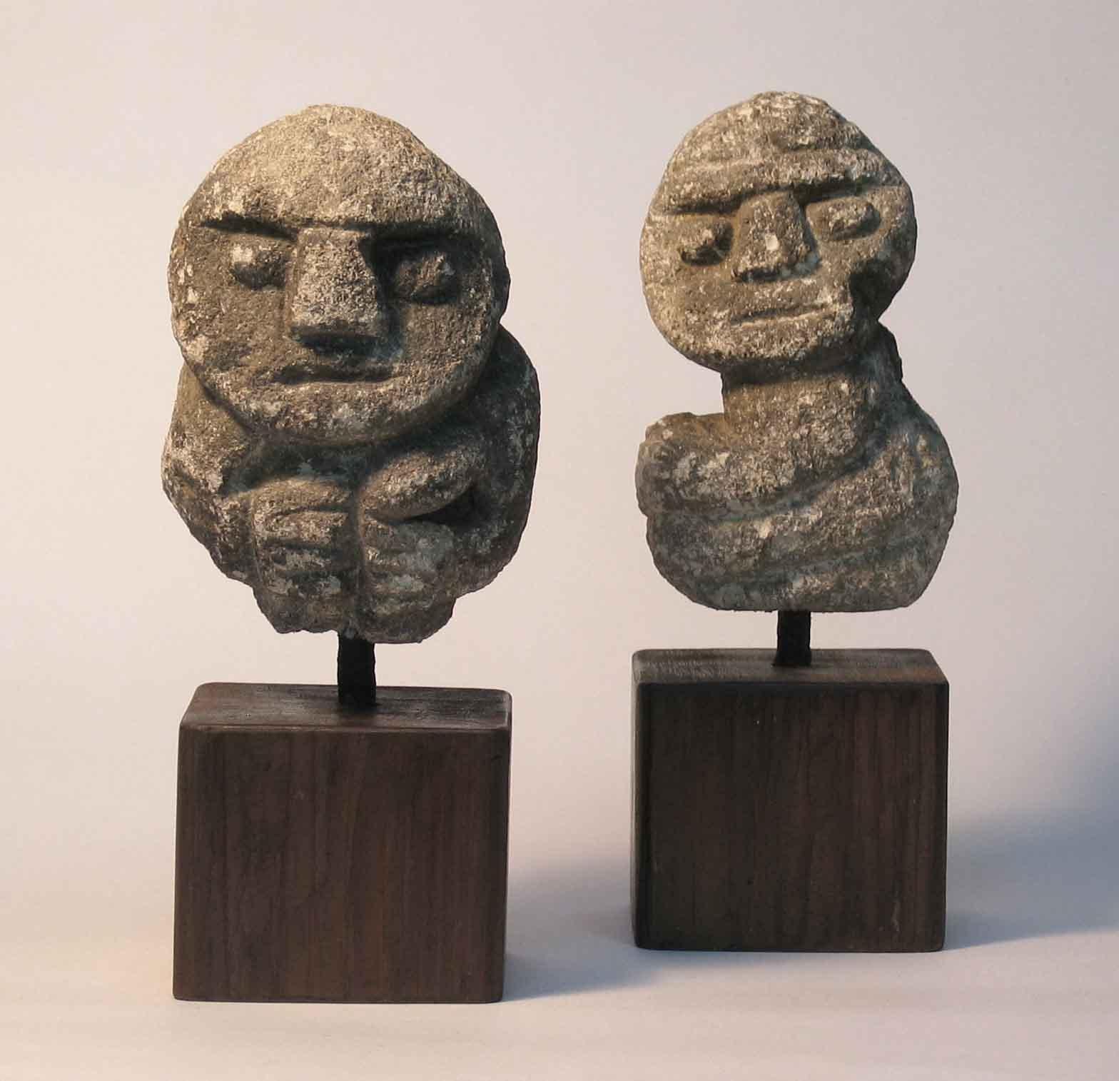 Peruvian Stone Carved Anthropomorphic Sculptures Recuay Culture Ancash highlands, Peru For Sale