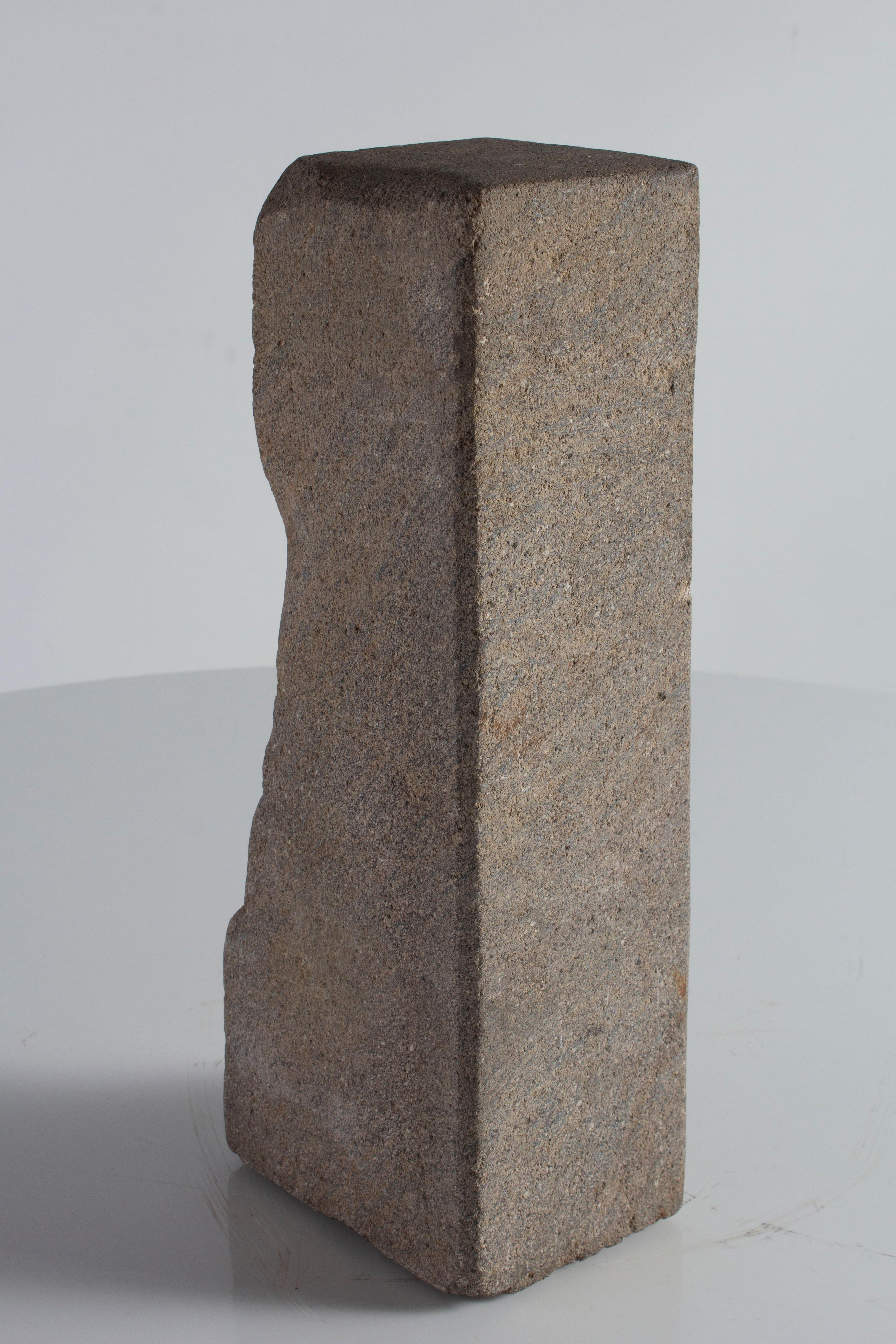 Mid-Century Modern Stone Carved Man Sculpture