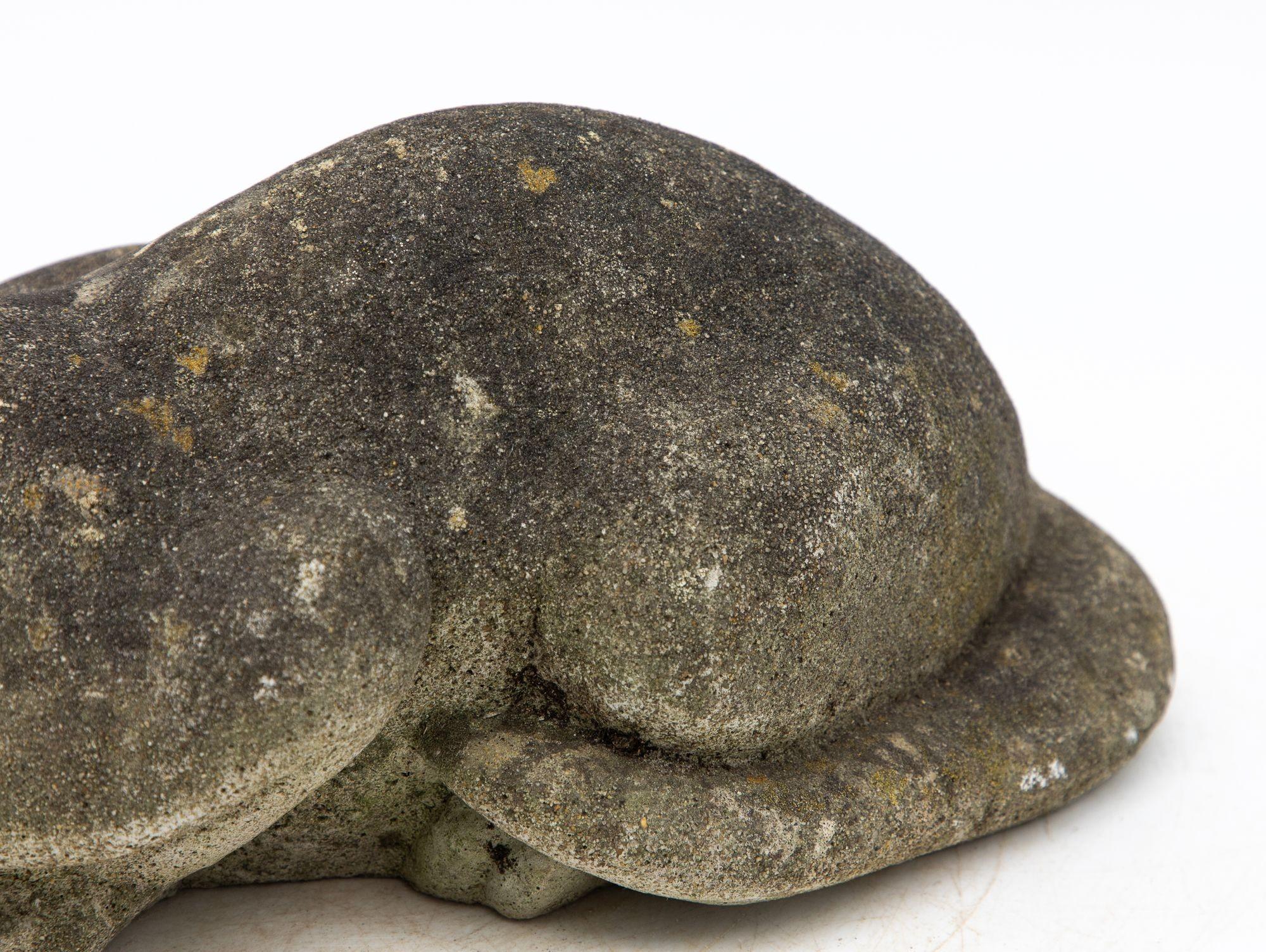 Stone Cat Garden Ornament, 20th Century French 5