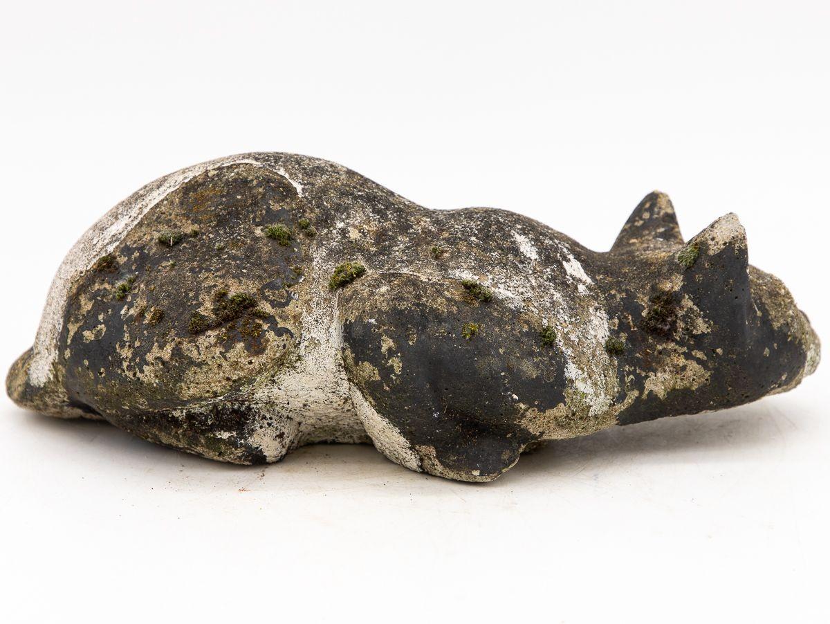 Stone Cat Garden Ornament, 20th Century French 1