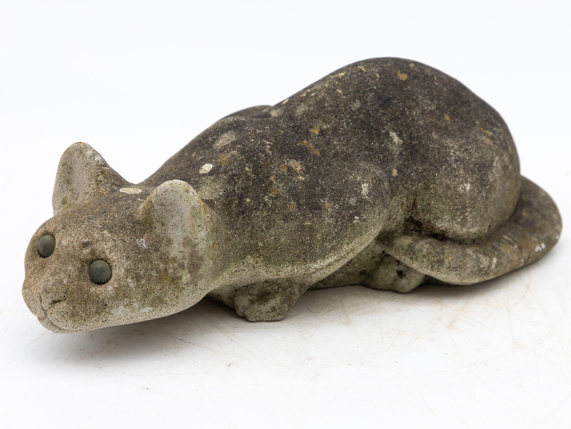 Stone Cat Garden Ornament, 20th Century French 3
