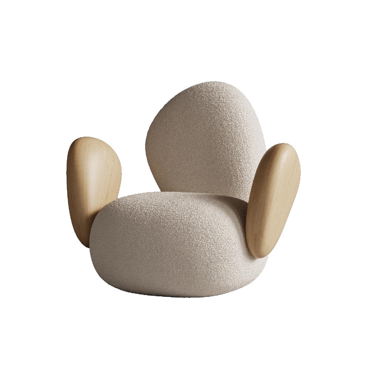 Post-Modern Stone Chair by Plyus Design For Sale