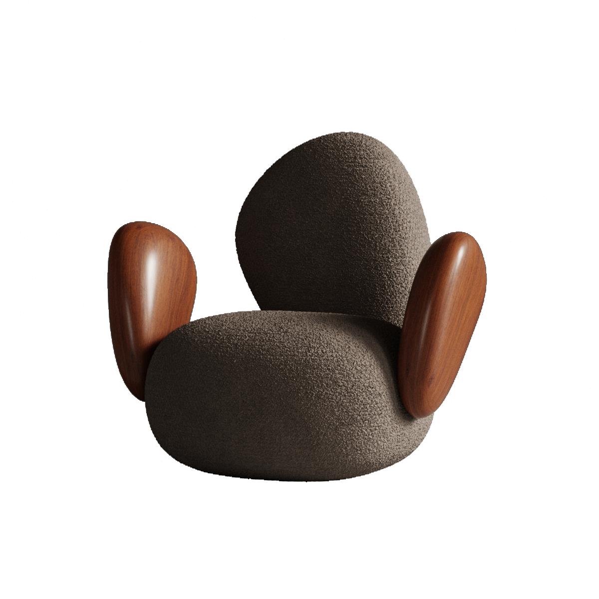 Emirian Stone Chair by Plyus Design For Sale