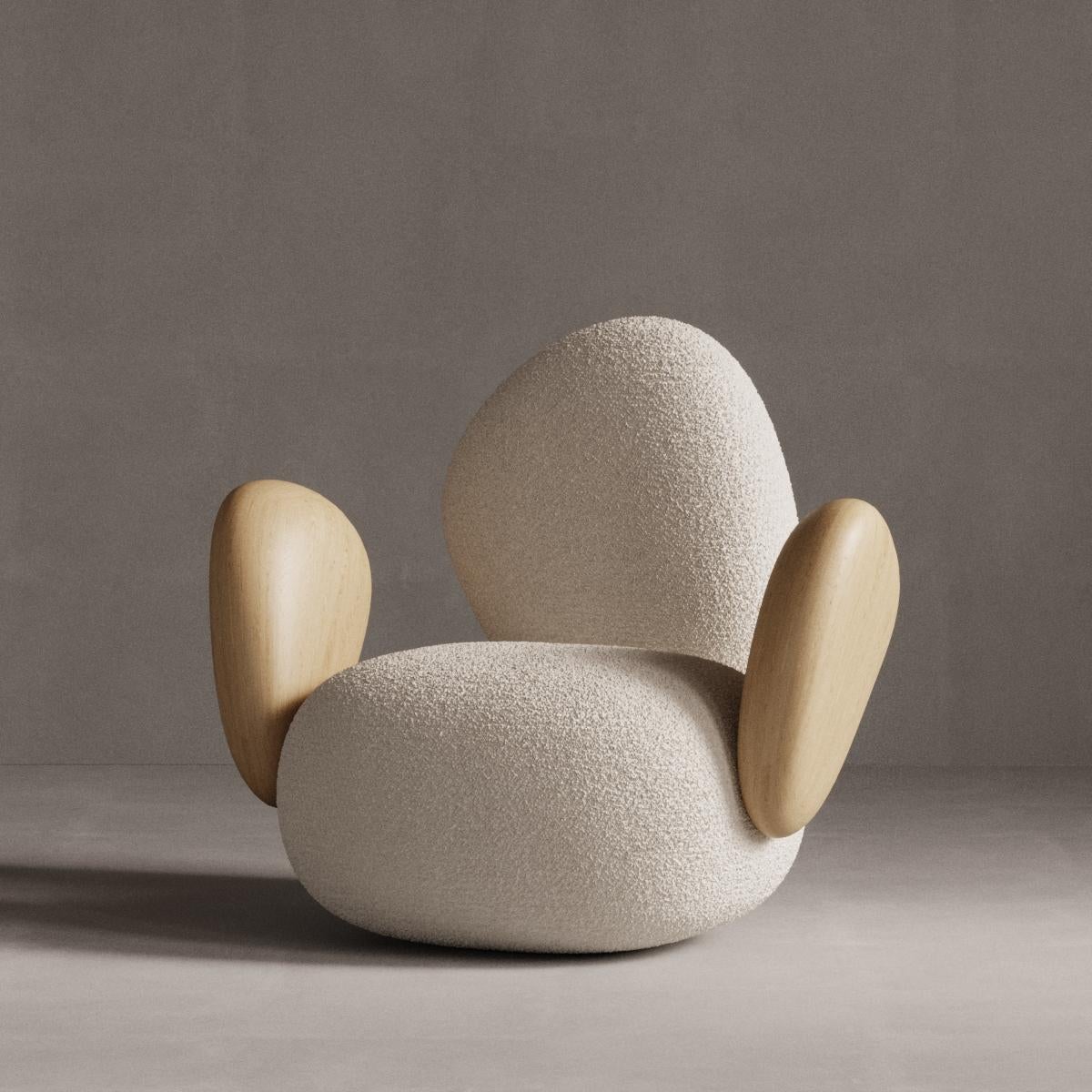 Stone Chair by Plyus Furniture In New Condition For Sale In Geneve, CH