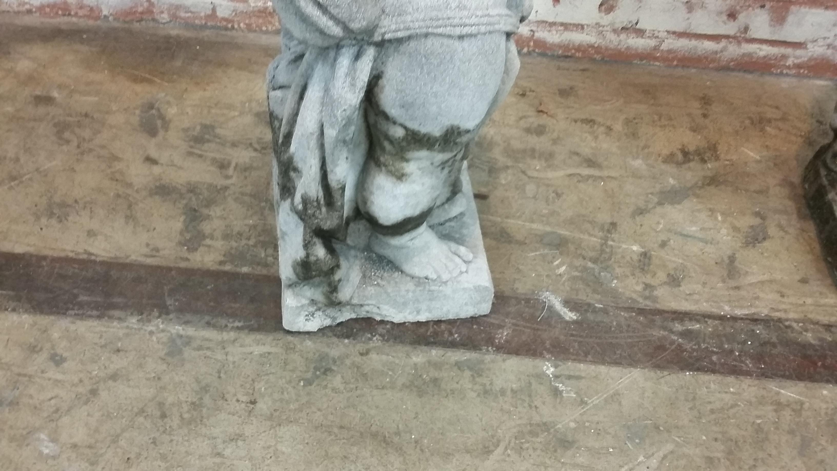 20th Century Stone Cherub Statue