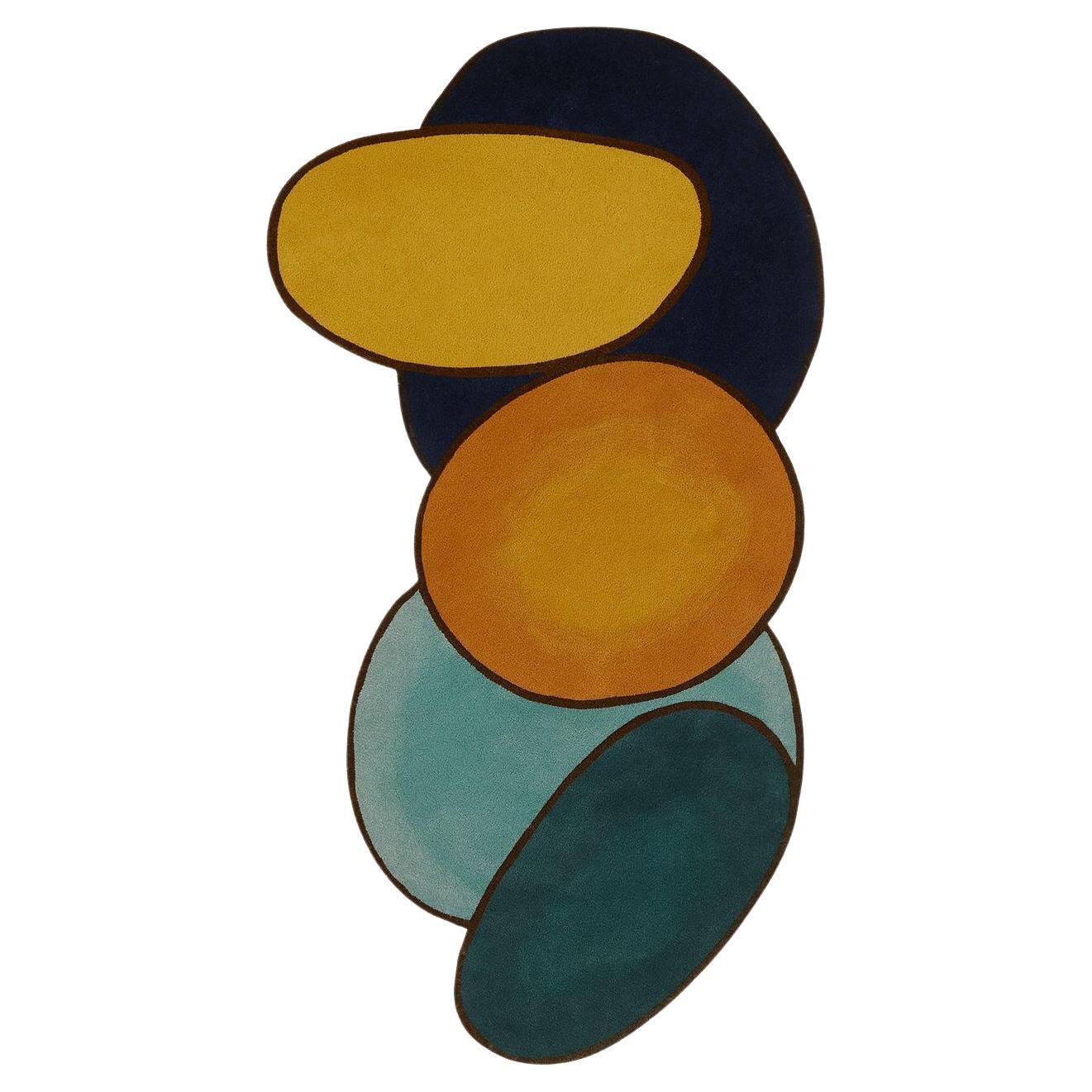 STONE CLUSTER  – Custom Handmade Rug by Rugs 
Co. For Sale