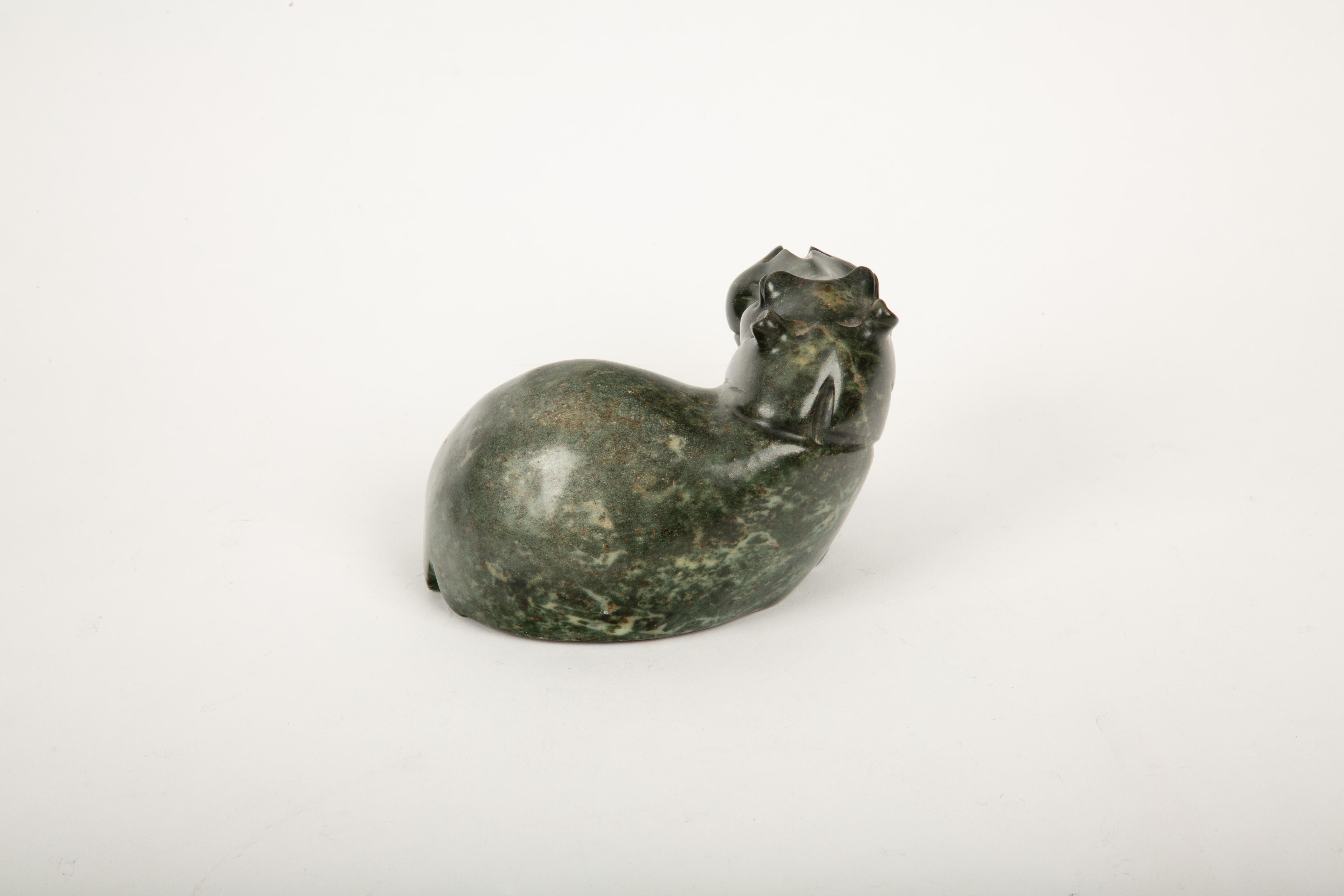 Stone Cold Hippo: A Carved Wonder from Mozambique In New Condition In New York, NY