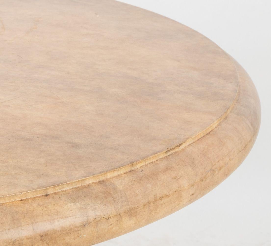 Modern Stone Composite Circular Garden Table For Sale