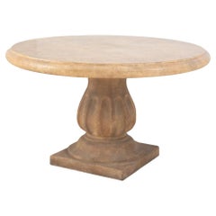 Stone Composite Circular Garden Table
