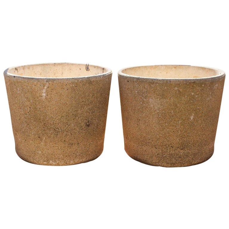 Stone Composite Vintage Planters For Sale at 1stDibs