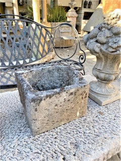 Stone Container Sink Hand Carved Trough Basin Planter Antique Farm Jardinière LA