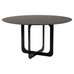 Stone Dark Brown Settanta 1400 Round Dining Table by Disain1971