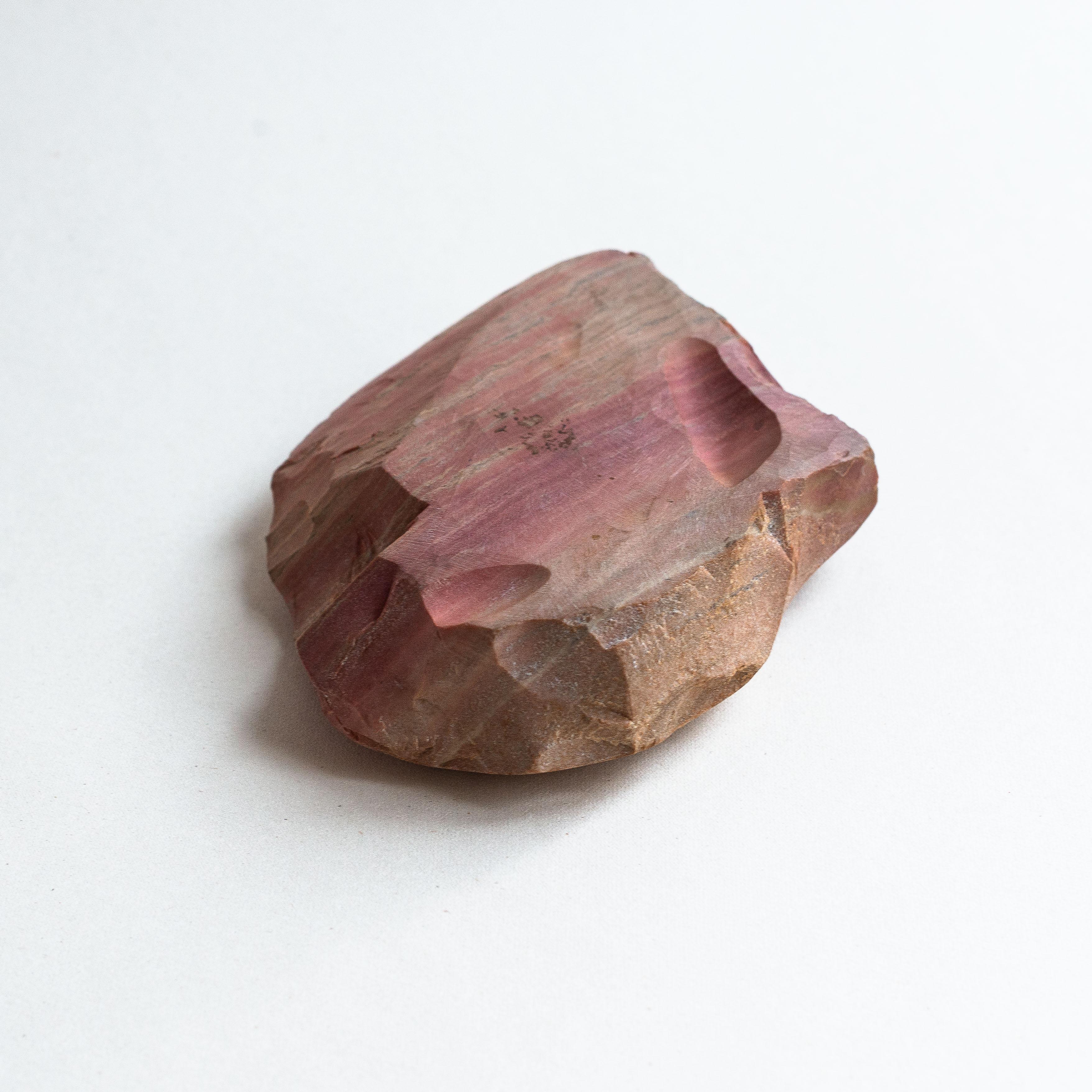 Bol decorativo de piedra, jaspe rojo, Francia Años 70 en venta 4