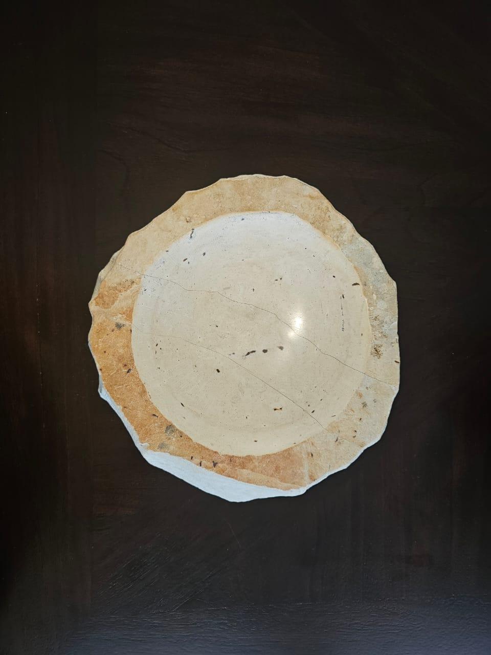 Contemporary Stone Decorative Plate For Sale