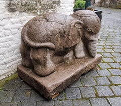 Stone Elephant 20th Century