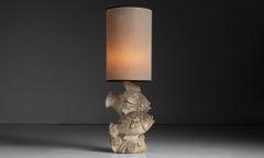 Stone Fish Table Lamp, France circa 1960