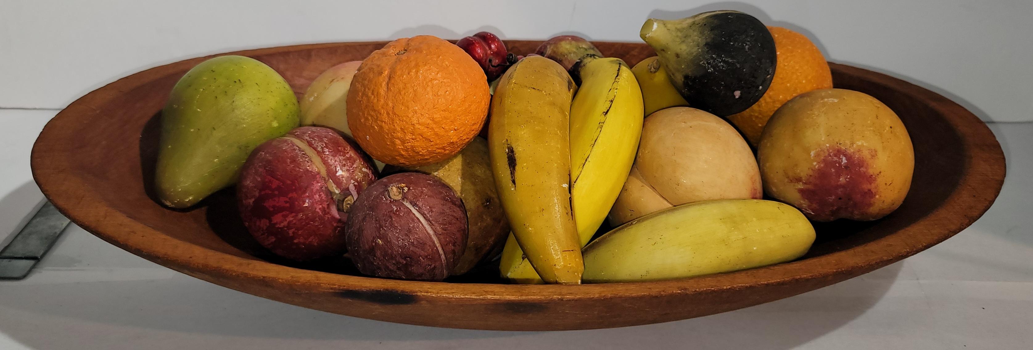 Collection de fruits à noyaux -18 Pcs. Avec bol à pâte du 19e siècle en vente 3