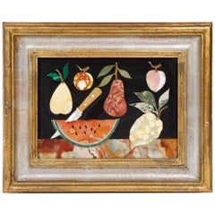 Mosaïque de fruits en pierre de Bruno Fantechi pour G. Ugolini