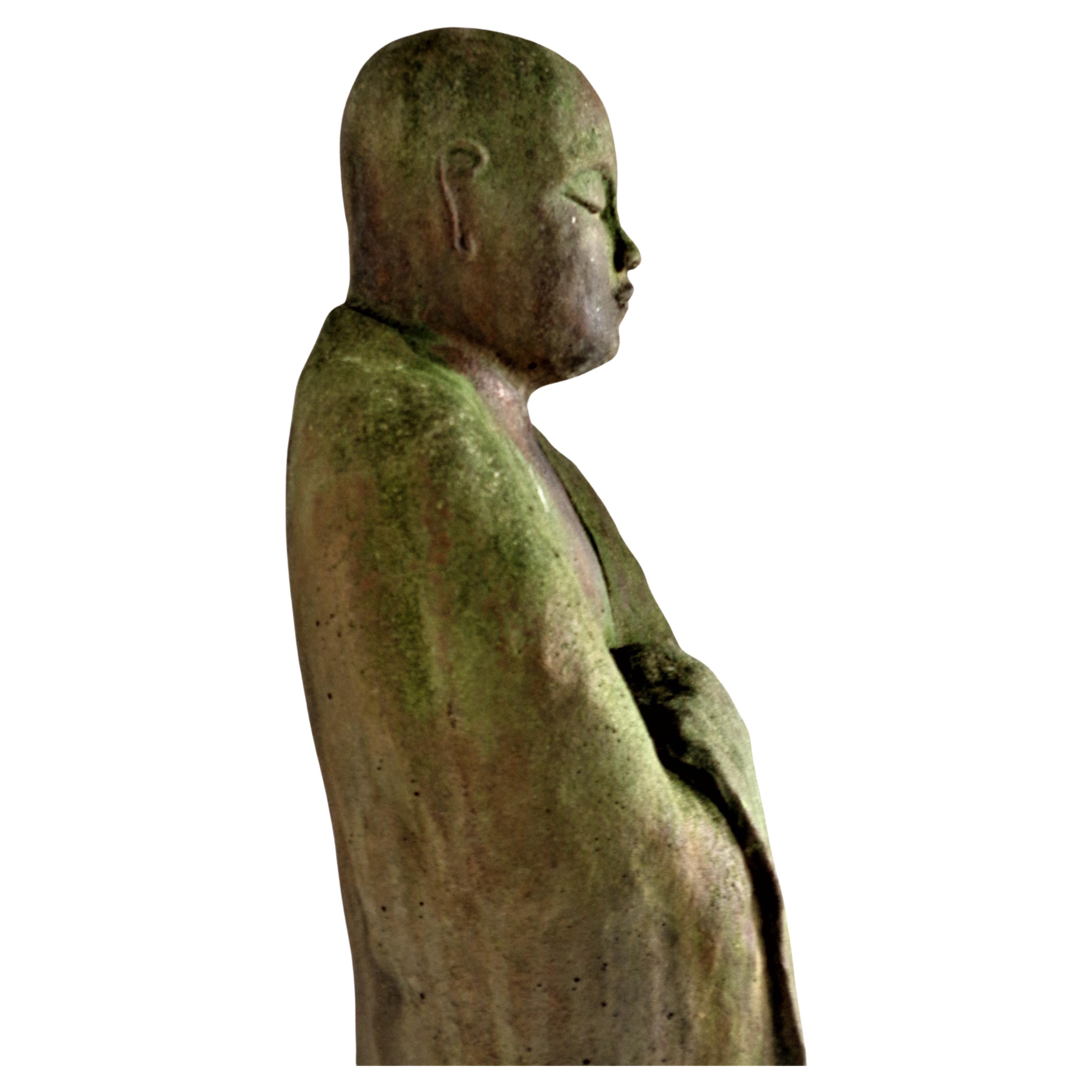 Stone Garden Statue of Ancient Japanese Jizo Bodhisattva, 1960-1970 3