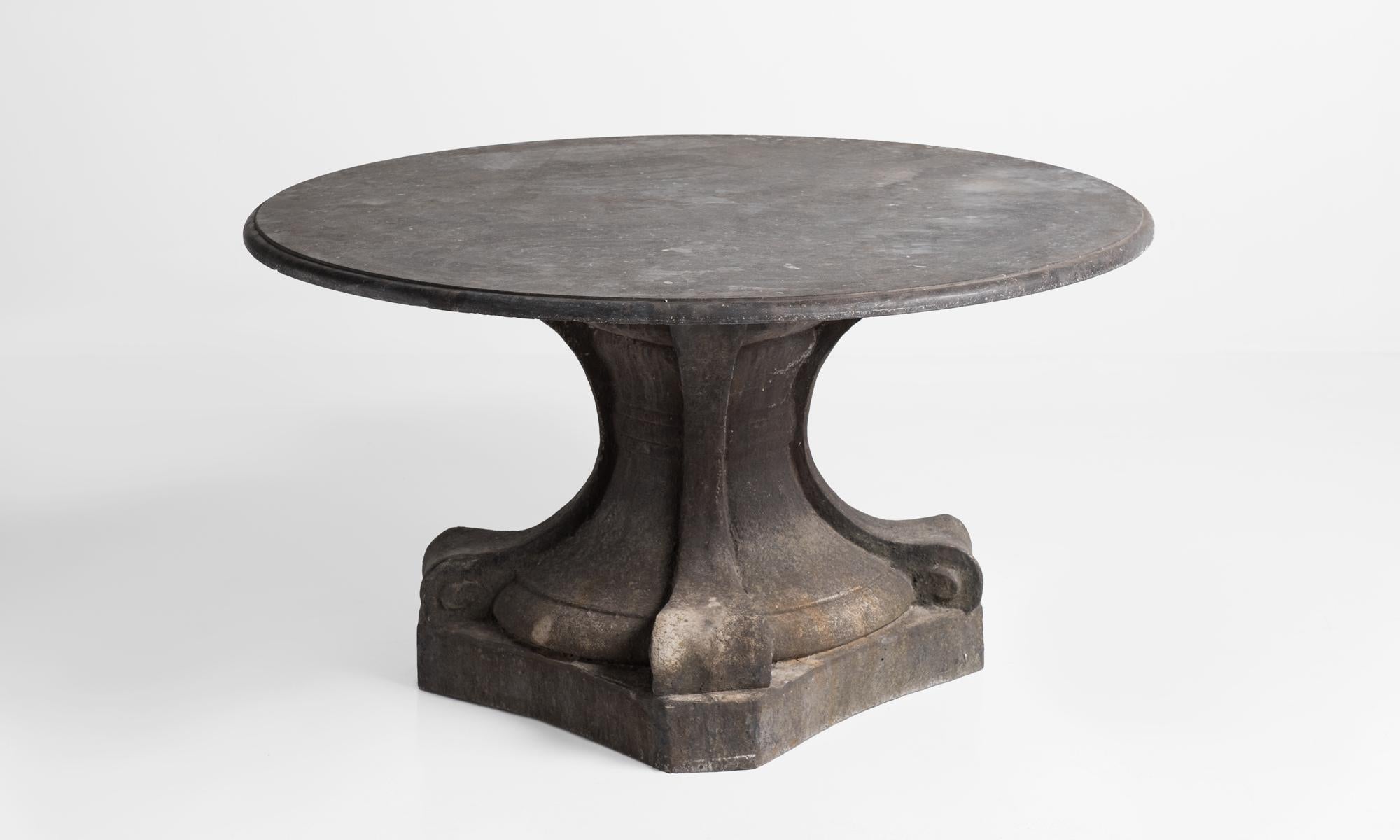 Stone Garden Table, France, circa 1950 In Good Condition In Culver City, CA