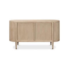 Stone Gray Fluted Sideboard