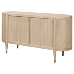 Stone Gray Fluted Sideboard