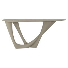 Stone Grey G-Console Duo Steel Base and Top by Zieta