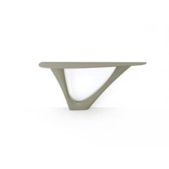 Stone Grey G-Console Steel Base with Steel Top Mono by Zieta