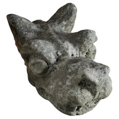 Used Stone Grotesque Carving Circa 1400