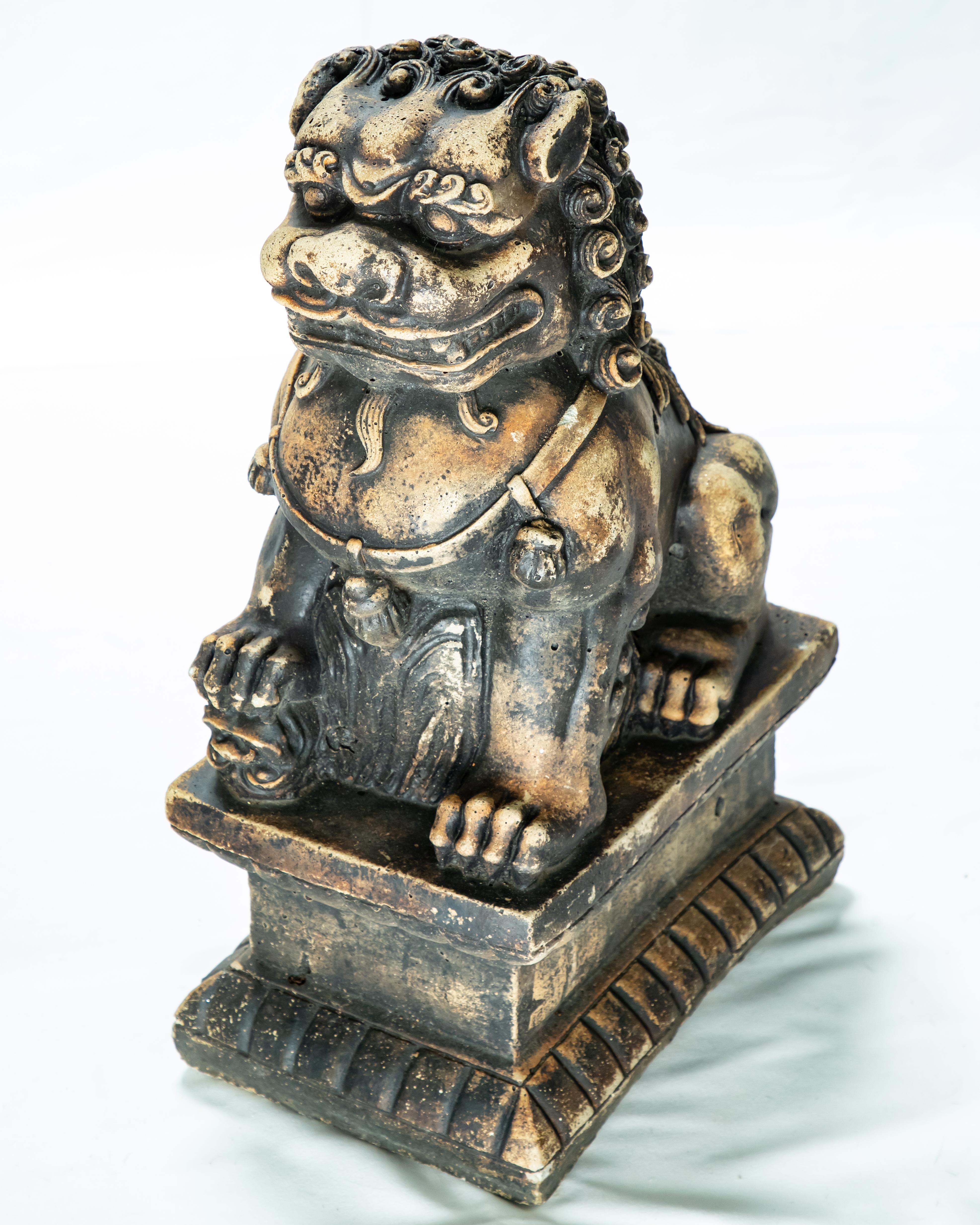 Chinese Export Stone Guardian Foo Lions For Sale