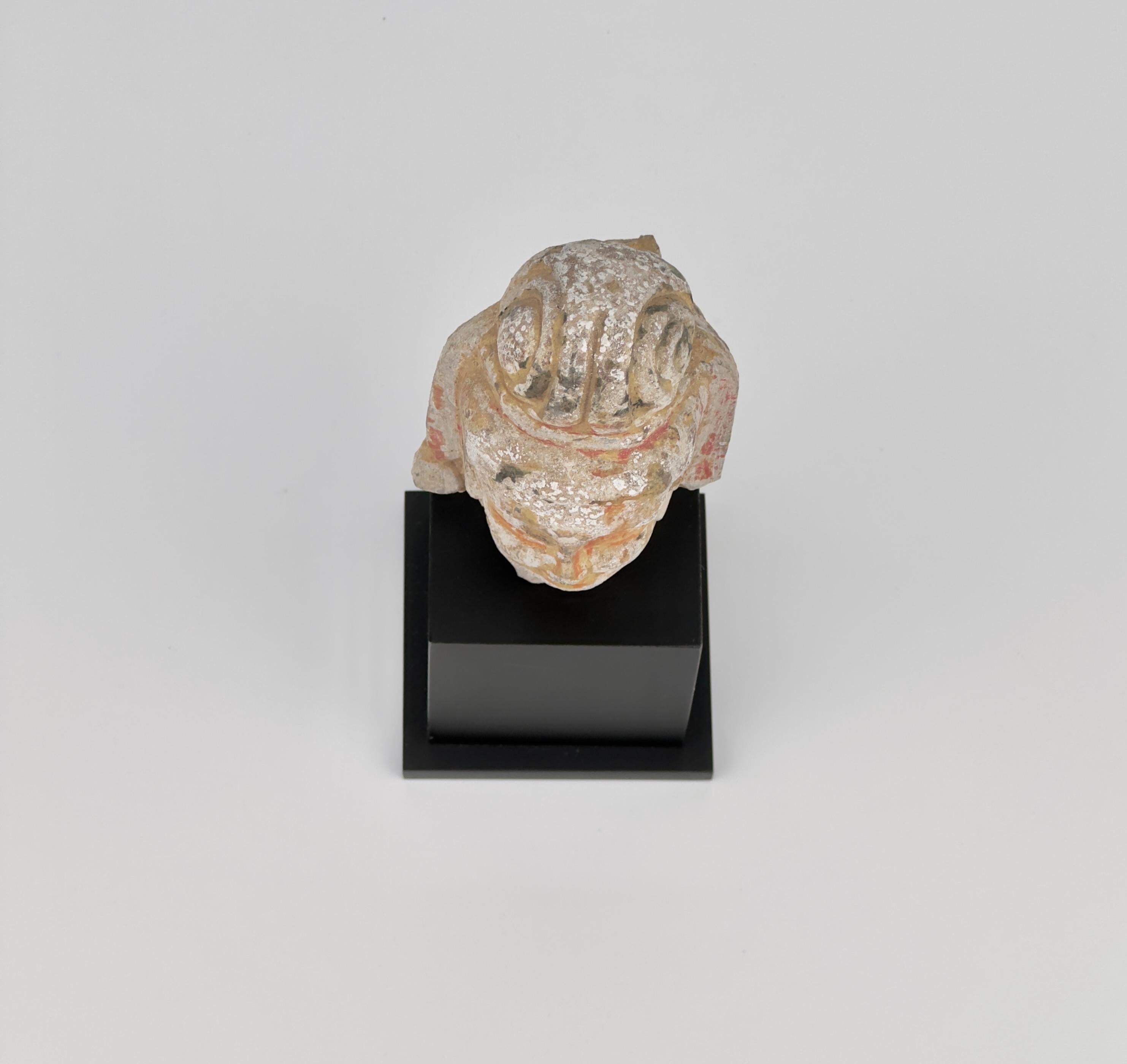 Stone Head of Bodhisattva, Northern Wei-Tang Dynasties For Sale 3