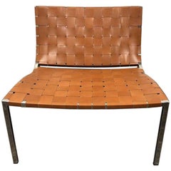 Stone International Esther Leather and Cushion Accent Chair